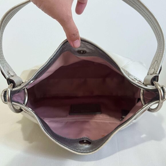 Coach White Leather Hobo Bag - Picture 2 of 5